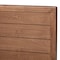 Baxton Studio Claudia Grey Upholstered and Walnut Wood Full Size Platform Bed 164-9416-9425 - alternate 10